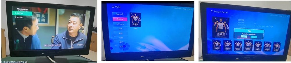 vod video on demand and live