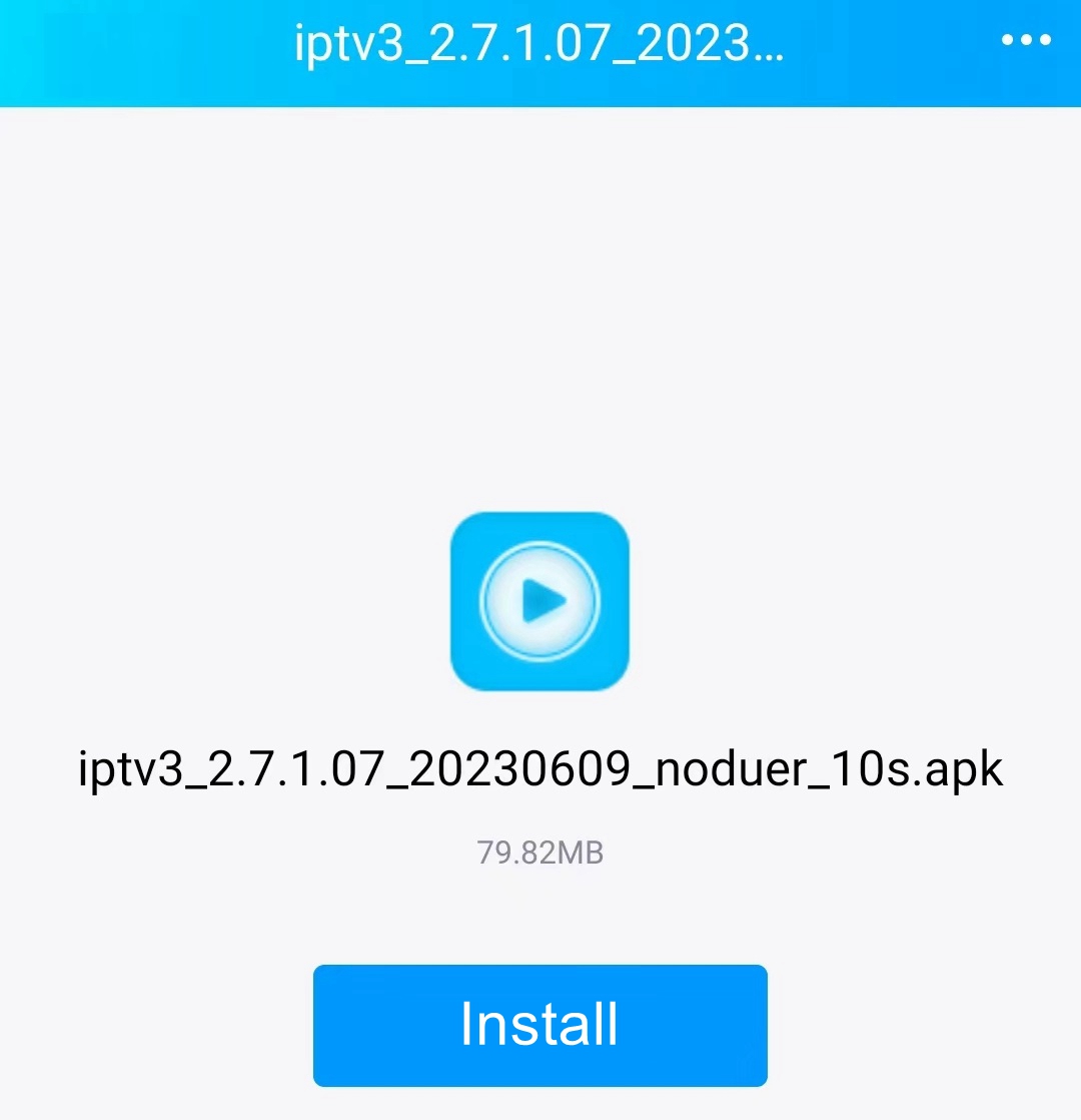 IPTV APK installation package