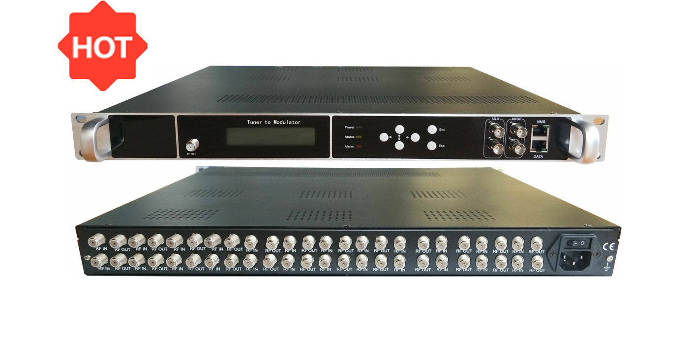 DVB-S2 to 4RF(8RF) RF Modulator