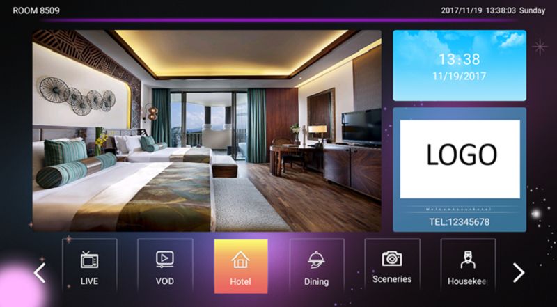 IPTV System for Hotels with Middleware